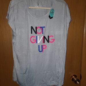 LuLaRoe Gray Motivational Graphic Tee